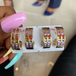 Never worn mini hoop earrings!